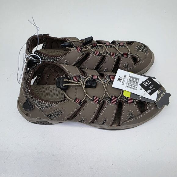 Eddie Bauer Women's Brown Blakely Bump Toe Sandals Sz 7M Hiking Walking Outdoor - Picture 2 of 8